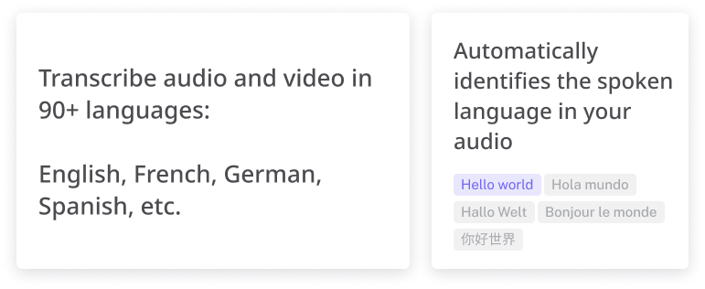 Many languages